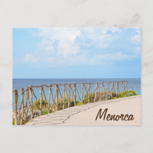 Cartão postal tradicional de madeira Menorca