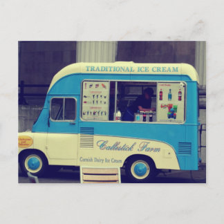 Cartão Postal Traditional ice cream vintage cute truck