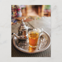 Cartão Postal Traditional Moroccan Mint Tea Travel Photo