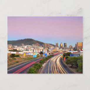 Cartão Postal Tráfego Na Autoestrada Para Cidade Do Cabo, Oeste