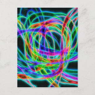 Cartão Postal tráfego neon