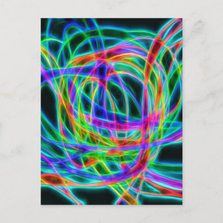 Cartão Postal tráfego neon