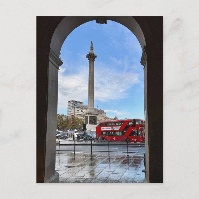 Cartão Postal Traffic Square, London UK Postcard (Frente)