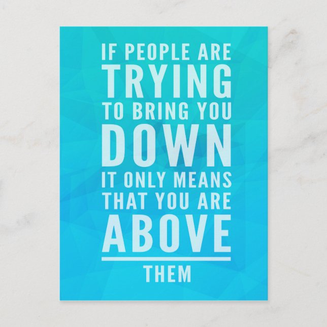 Cartão Postal Traga Você Para Baixo (Frente)