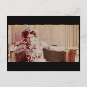 Cartão Postal Traje do Harem de Mata Hari