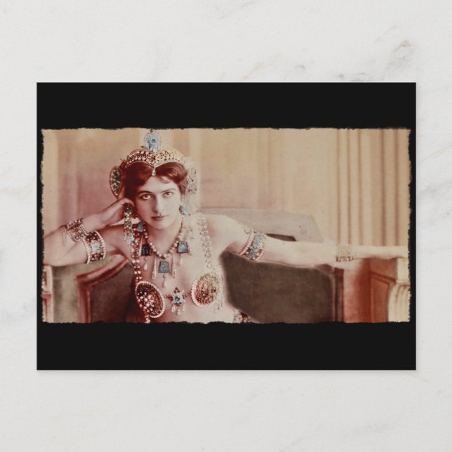 Cartão Postal Traje do Harem de Mata Hari (Frente)