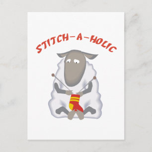 Cartão Postal Traje Stitch-a-holic