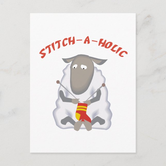 Cartão Postal Traje Stitch-a-holic (Frente)