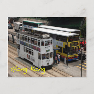 Cartão Postal Tram de Hong Kong