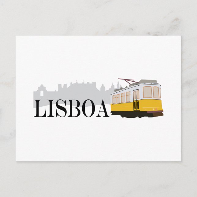 Cartão Postal Tram de Lisboa (Frente)