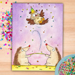 Cartão Postal Trampoline Happy Birthday postcard by Nicole Janes<br><div class="desc">Send this cute birthday card to wish someone a Happy Birthday.</div>