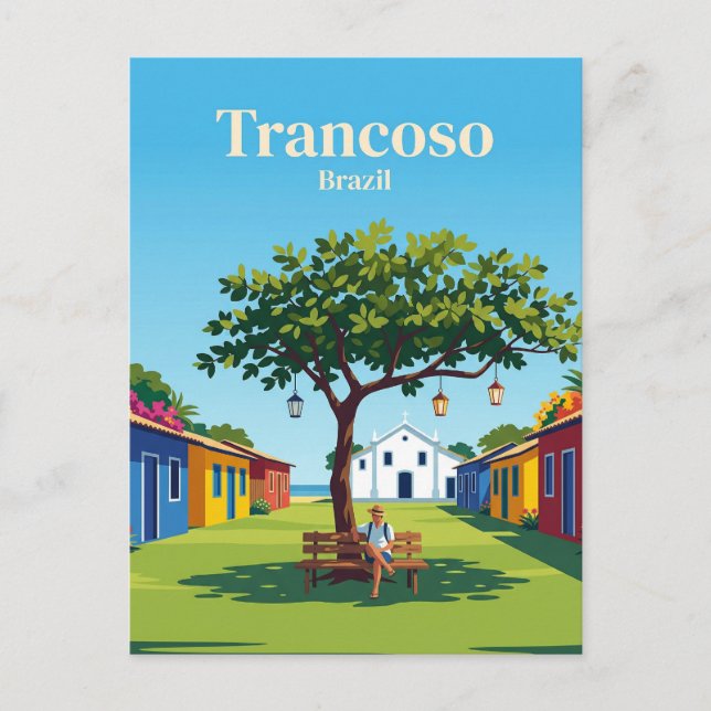 Cartão Postal Trancoso Brasil (Frente)