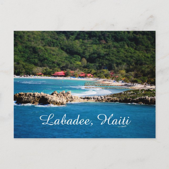 Cartão Postal Tranquil Island Paradise Labadee Haiti (Frente)