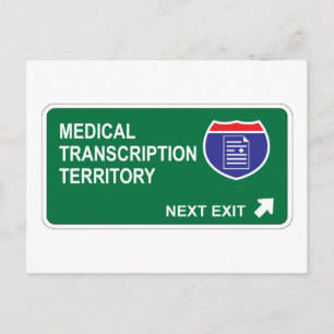 Cartão Postal Transcrição Médica Próxima Saída