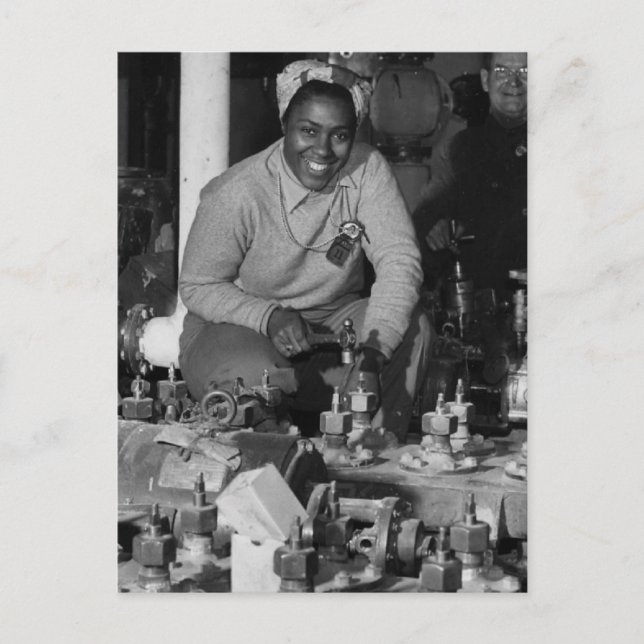 Cartão Postal Transferências de Mulheres Trabalhando em Submarin (Frente)