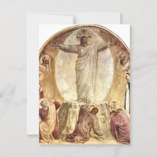 Cartão Postal Transfiguração do Cristo por Fra Angélico