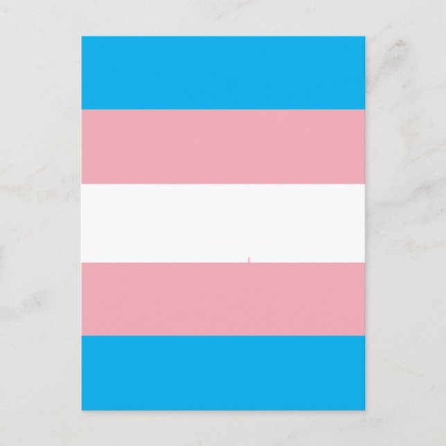 Cartão Postal Transgender Pride Flag (Frente)
