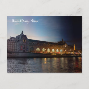 Cartão Postal Transição de Musee d'Orsay Day para a Noite - Pa