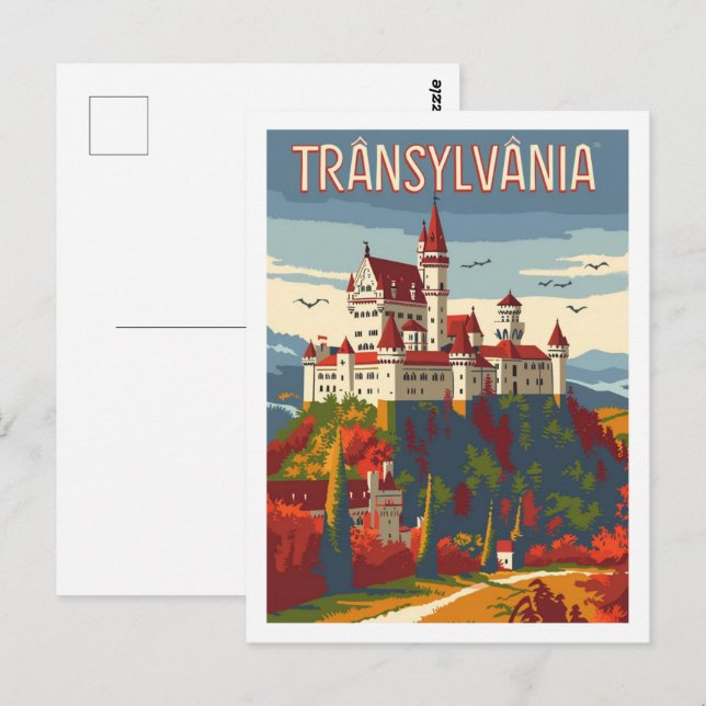 Cartão Postal Transilvânia Romênia, Vintage, Famoso Viagem (Frente/Verso)