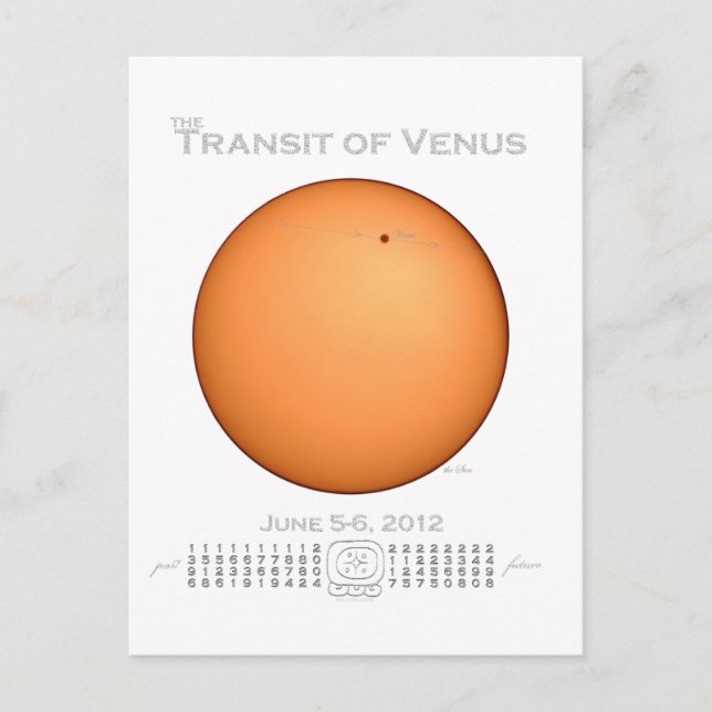 Cartão Postal Trânsito de Vênus - 2012 (Frente)