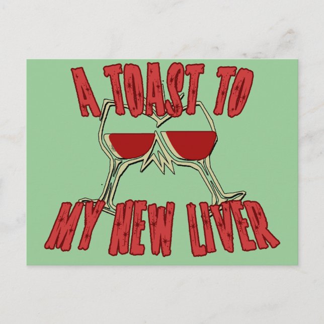 Cartão Postal Transplante De Fígado Obtenha Presentes Bons (Frente)