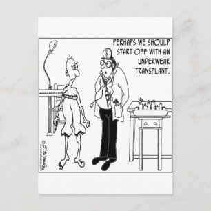 Cartão Postal Transplante de roupa interior
