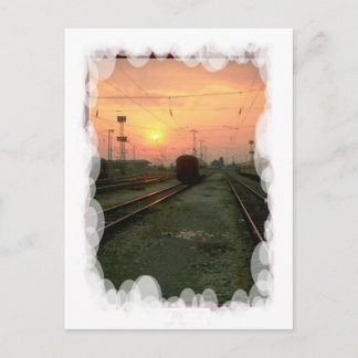 Cartão Postal Transporte Antigo - Em direção ao pôr do sol