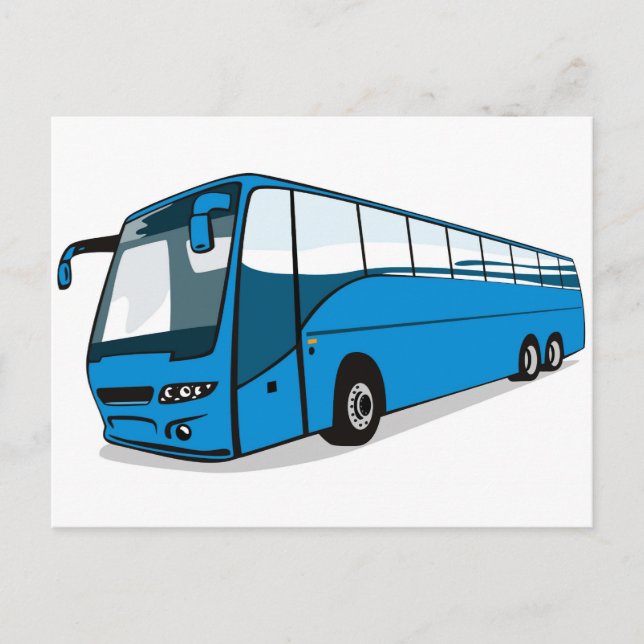 Cartão Postal transporte de ônibus de turismo (Frente)