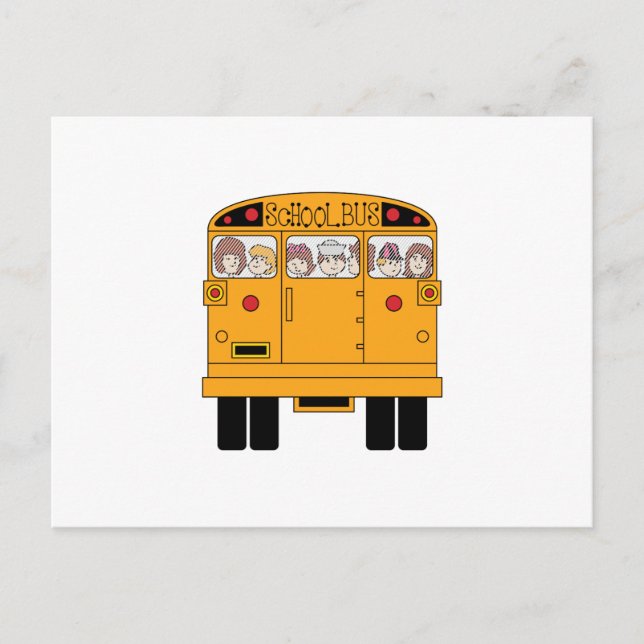 Cartão Postal Traseira do ônibus escolar (Frente)