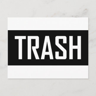 Cartão Postal TRASH Hipster Legal Kid Trashy Earth Love Eco Love