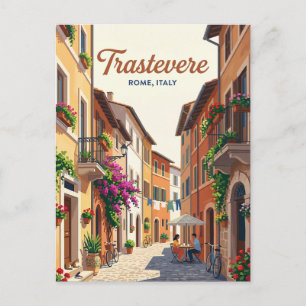 Cartão Postal Trastevere Itália