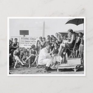 Cartão Postal Tratamentos De Toe Na Praia, 1922