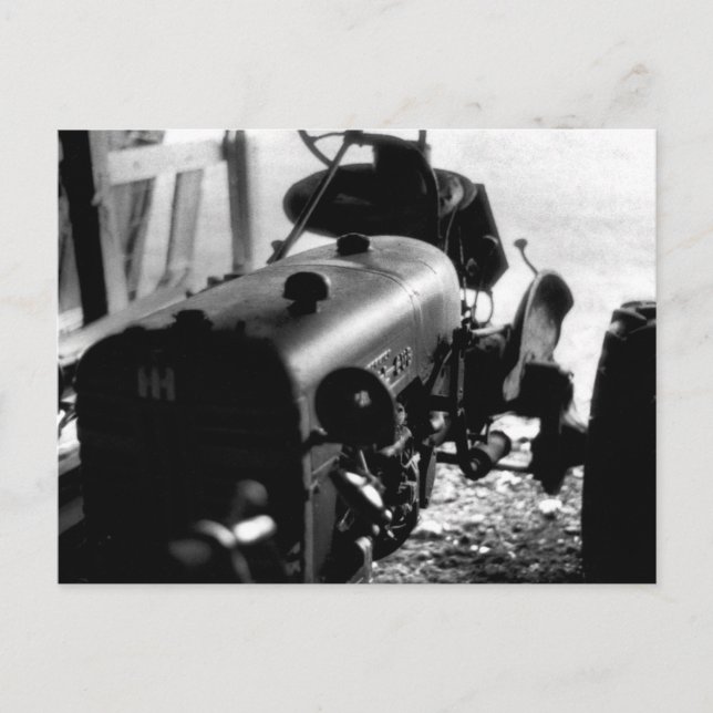 Cartão Postal Trator Antigo (Frente)