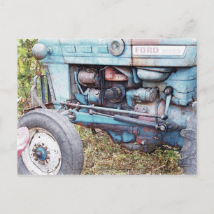 Cartão Postal Trator Antigo