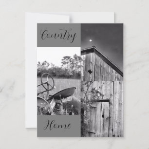 Cartão Postal Trator Barn Collage do "Country Home"