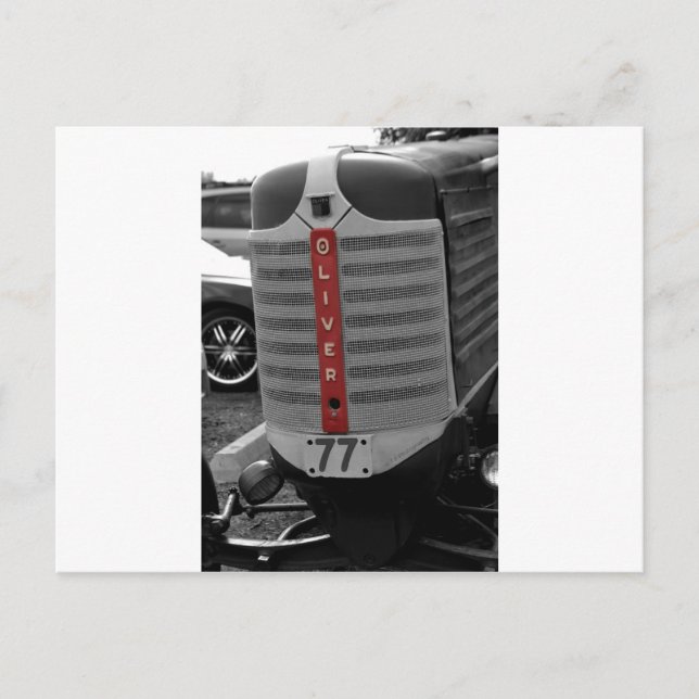 Cartão Postal Trator de Oliver (Frente)