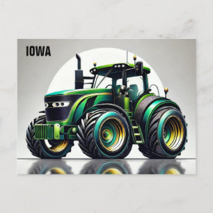 Cartão Postal Trator Esbelto Iowa