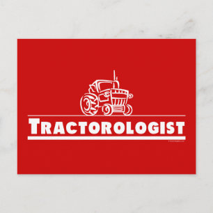 Cartão Postal Trator Vermelho, Tratorólogo