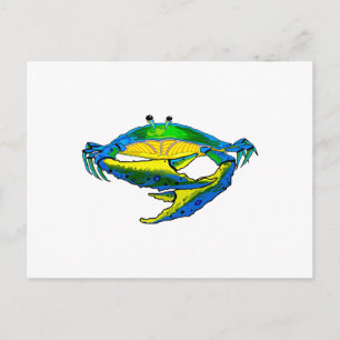 CARTÃO POSTAL TRAVÃO AZUL