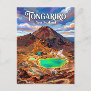Cartão Postal Travessia Alpina de Tongariro Nova Zelândia