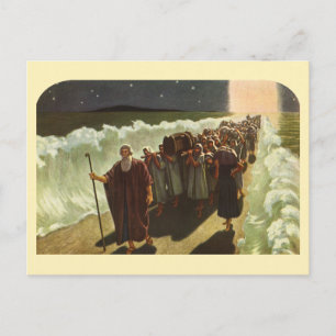 Cartão Postal Travessia de Moisés pelo Mar Vermelho, Religião Vi