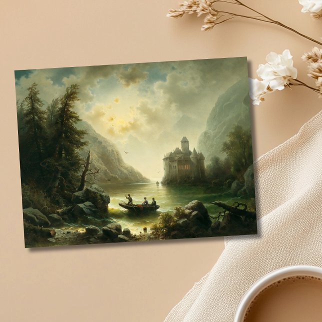 Cartão Postal Travessia numa noite enluarada – Albert Rieger (Criador carregado)