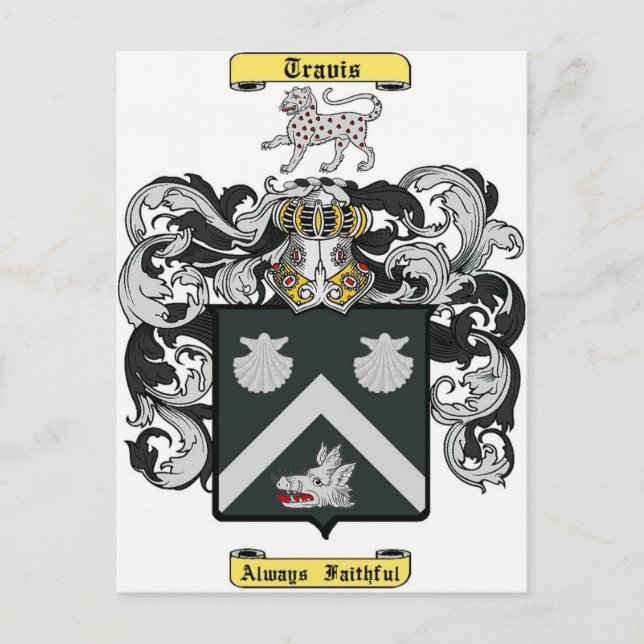 Cartão Postal Travis (Frente)