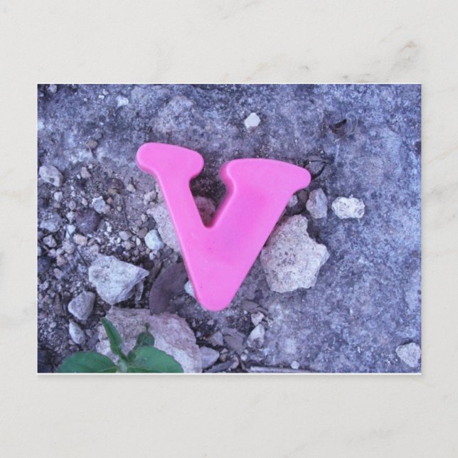 Cartão Postal Trazido a você pela carta V Postal (Frente)