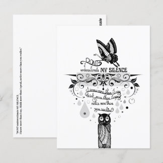 Cartão Postal Trecho de tinta da liberdade de Empath