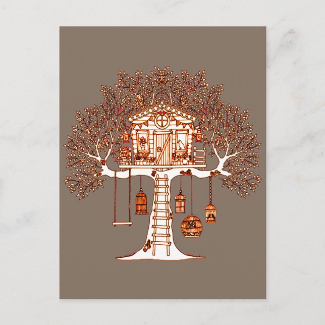 Cartão Postal Treehouse (Frente)