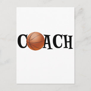 Cartão Postal Treinador de Basquete