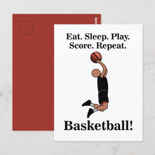 Cartão Postal Treinador de Basquetebol Atleta Esportivo