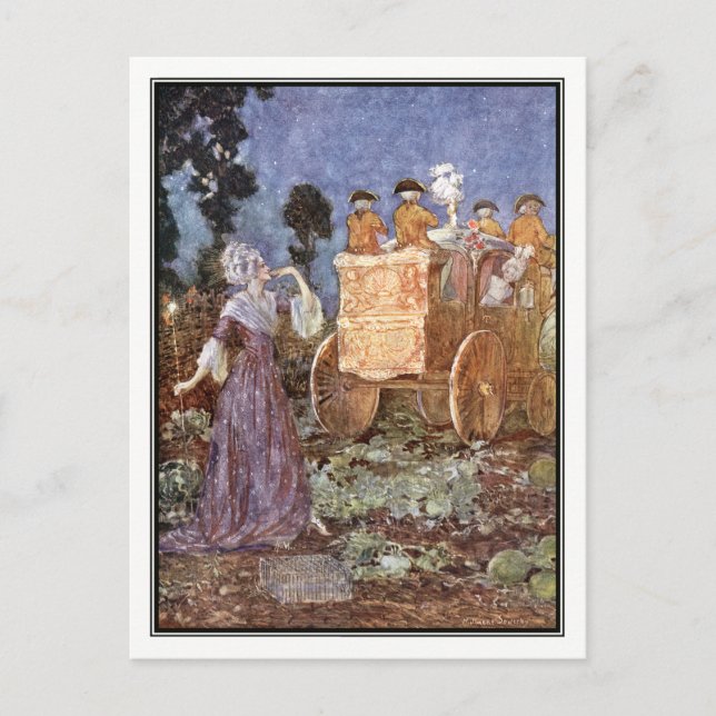 Cartão Postal Treinador de Cinderela de Millicent Sowerby (Frente)