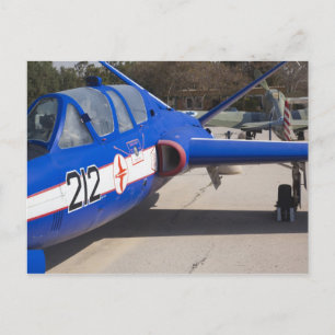 Cartão Postal Treinador Fouga Magister construído na França